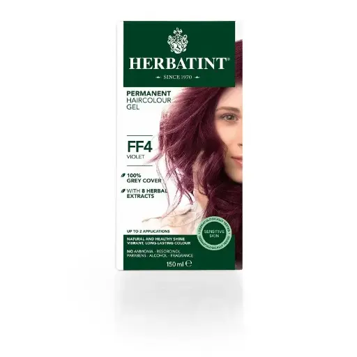 [BPC-HRC-GDIS-150ML-128] [HERBATINT] Permanent Hair Colour Gel Ff4 Violet (150ml)