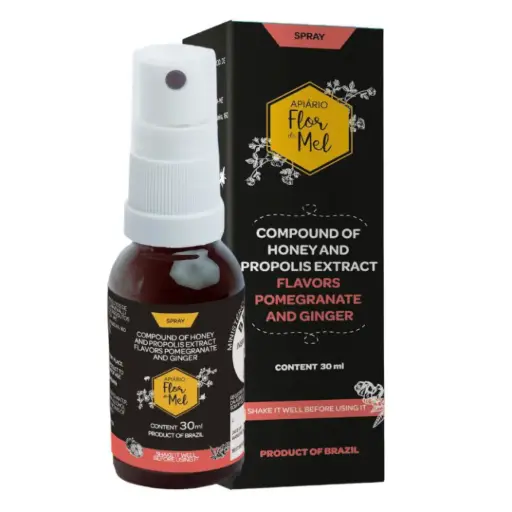 [APIARIO FLOR DE MEL] Honey And Propolis Extract Flavors Pomegranate And Ginger (30ml)