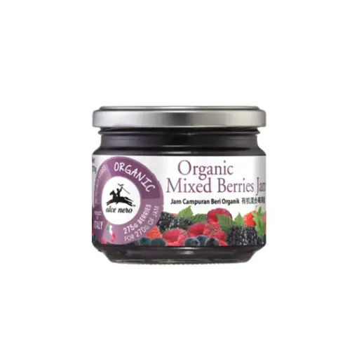 [ALCE NERO] Organic Mixed Berries Jam (270g)