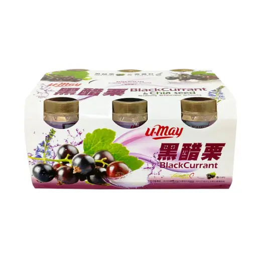 [SNC-JEL-220GX6-1102] [U MAY] Black Current & Chia Seed Jelly Drink (220g x 6 cups)