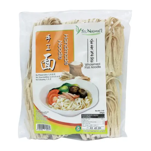 [PAN-NDL-320G-861] [YES NATURAL] Flat Noodles (Misoya) Wholemeal (320g)