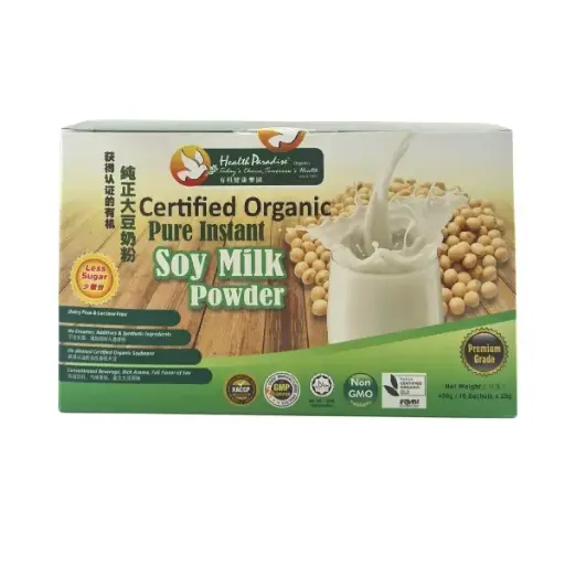 [HEALTH PARADISE] Organic Pure Instant Soy Milk Powder Less Sugar (25g x 18)