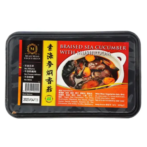 [FRZ-RDY-380G-487] [MIAO MIAO] Braised Sea Cucumber With Mushroom (380g)
