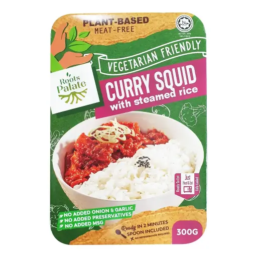 [FRZ-RDY-300G-508] [ROOTS PALATE] Curry Squid With Steam Rice (300g)