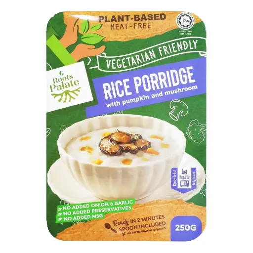 [FRZ-RDY-250G-511] [ROOTS PALATE] Rice Porridge With Pumpkin & Mushroom (250g)