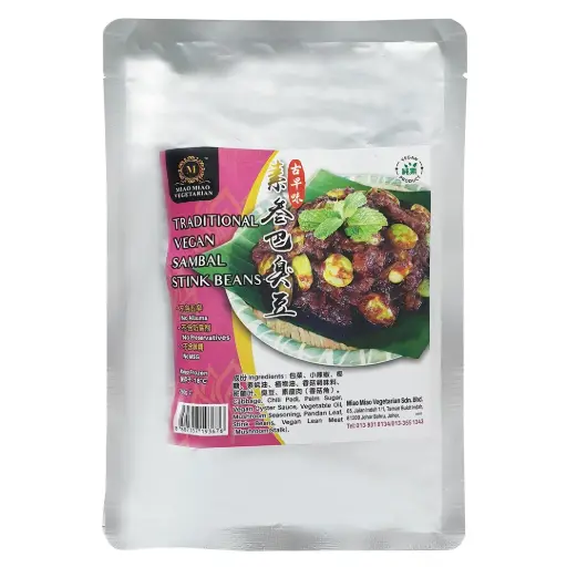 [FRZ-RDY-250G-497] [MIAO MIAO] Traditional Vegan Sambal Stink Beans (250g)