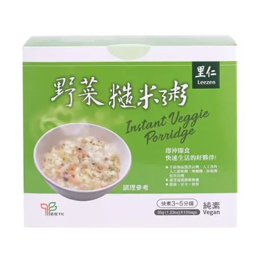 [PAN-BRF-35GX10-1118] [LEEZEN] Instant Veggie Porridge (35g x 10 bag)