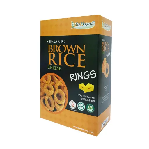 [SNC-SNK-20GX2-1195] [YES NATURAL] Organic Brown Rice Ring Cheese (20g x 2 pkt)