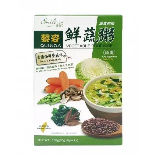 [PAN-BRF-30GX5-1121] [SMILE 99] Quinoa Vegetable Porridge (Toon & Kelp Buds) (30g x 5)