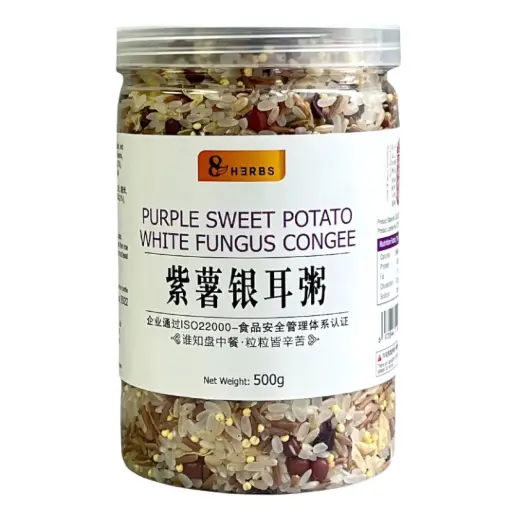 [8 HERBS] Purple Sweet Potato White Fungus Congee (500g)
