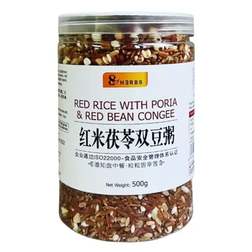 [8 HERBS] Red Rice With Poria And Red Bean Congee (500g)