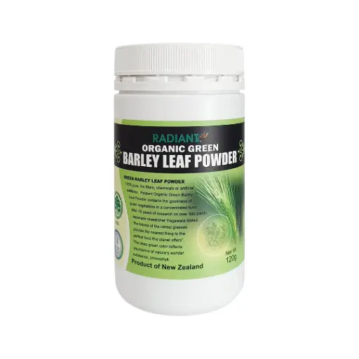 [HLW-VIT-120G-731] [RADIANT WHOLE FOOD] Organic Green Barley Leaf Powder (120g)