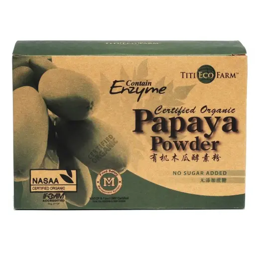 [HLW-VIT-2GX36-734] [TITI ECO FARM] Papaya Powder (2g x 36 sac)