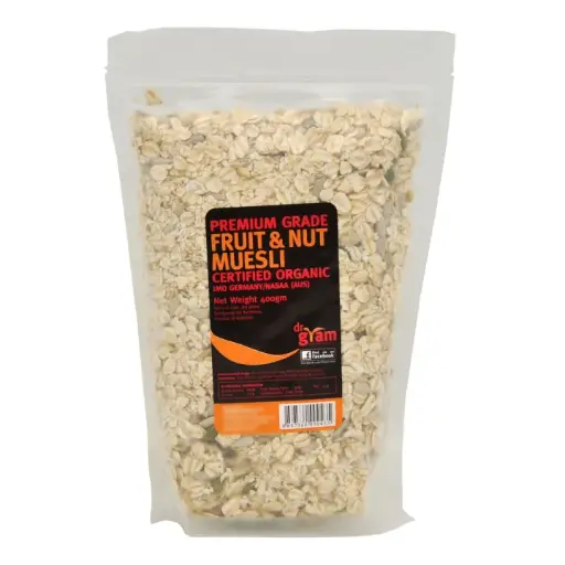 [DR GRAM] Organic Premium Grade Fruit & Nut Muesli (400g)