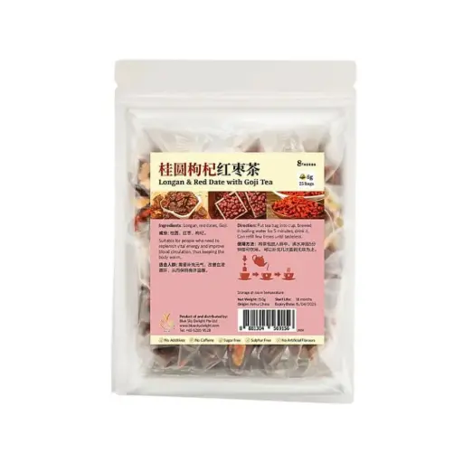 [BEV-TEA-GDIS-6GX25-264] [8 HERBS] Longan & Red Date With Goji Tea (6g x 25)