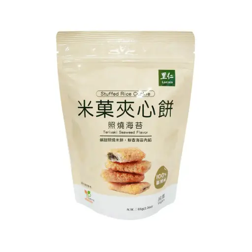 [LEEZEN] Stuffed Rice Cookie Teriyaki Seaweed Flavor (65g)