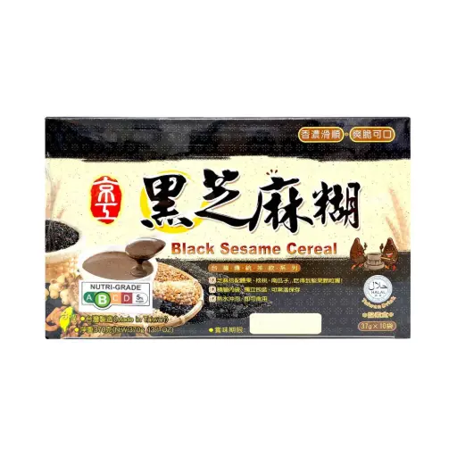 [BEV-NTR-37GX10-1339] [KING KUNG] Black Sesame Cereal (37g x 10 pkt)