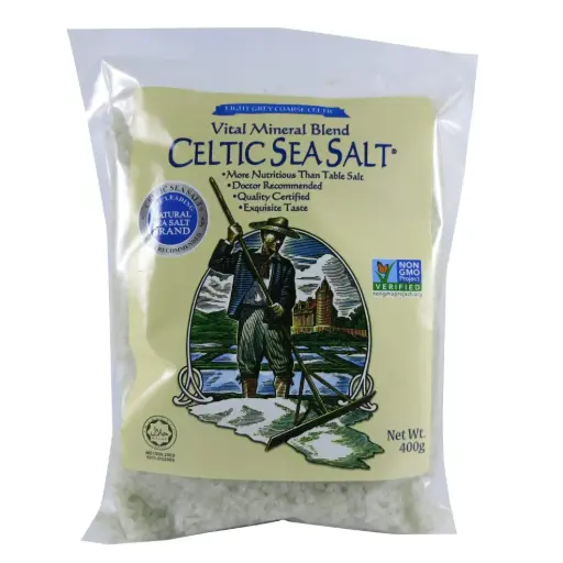 [PAN-SGS-400G-929] [RADIANT WHOLE FOOD] Light Grey Coarse Celtic Sea Salt (400g)