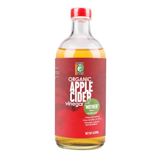 [DRK-FER-425ML-1046] [RADIANT WHOLE FOOD] Organic Apple Cider Vinegar (425ml)