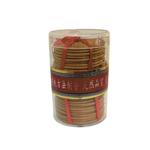 [HSH-AMT-60PC-1393] [老山香业] Sandalwood Incense Coil (1.5hrs x 60)